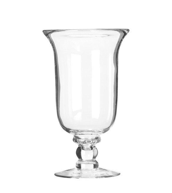 Glass Hurricane Lamp, Small - Clear | OKA UK