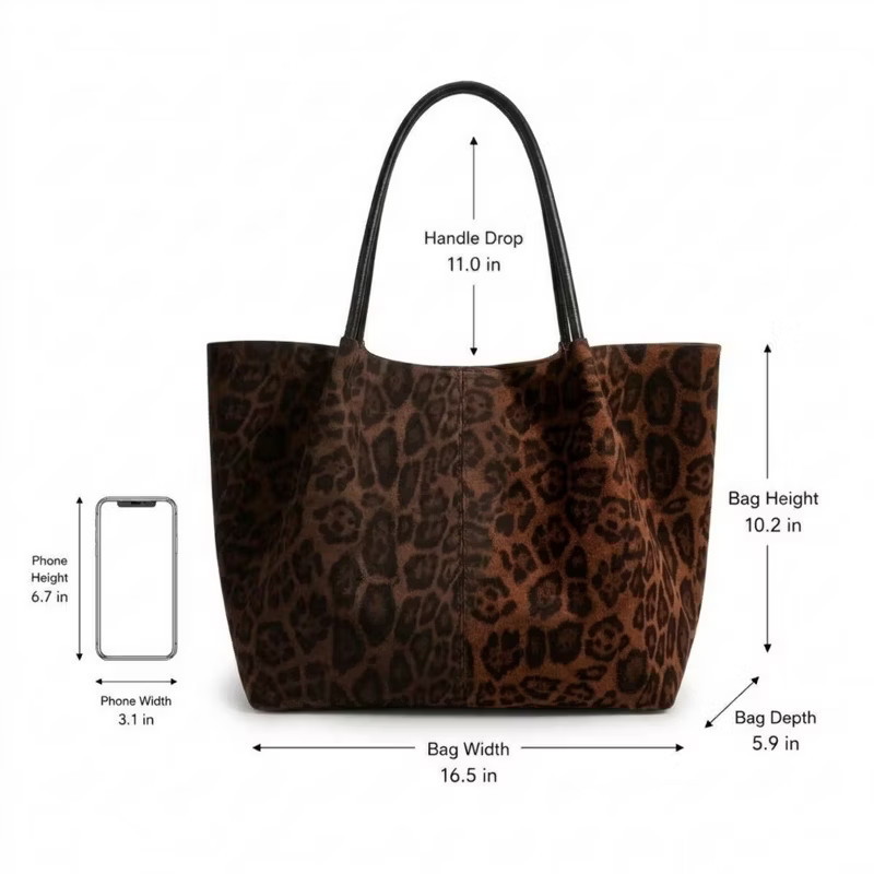 Alilang Women's Large Suede-Like Shoulder Tote Bag with Long Handles - Black | Target