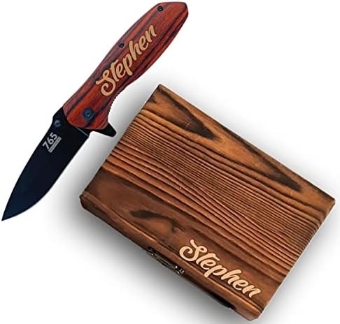 Froolu Christmas Gifts for Men - Custom Engraved Pocket Knife - Fishing, Camping, Hunting - Perso... | Amazon (US)