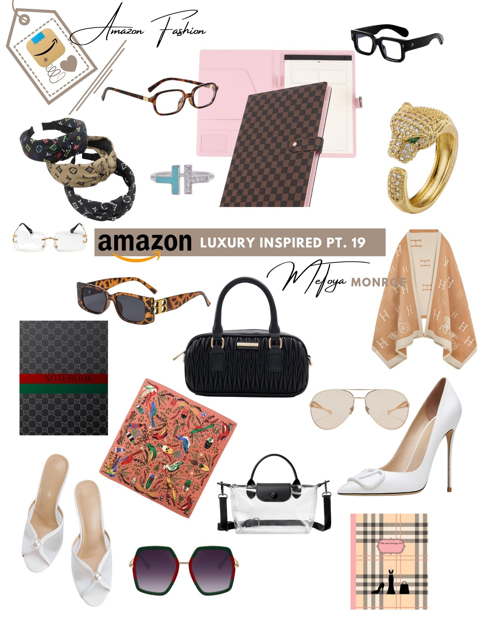 Sharing items from my last Amazon Designer Inspired Haul Pt 19. This LV Inspired Agenda is a hit! Great quality! Stay tuned for Pt. 20 coming soon! 