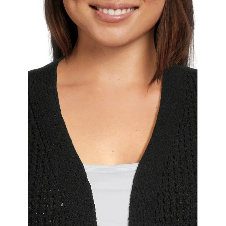 Time and Tru Women's Chenille Cardigan Sweater, Midweight, Sizes XS-XXXL | Walmart (US)