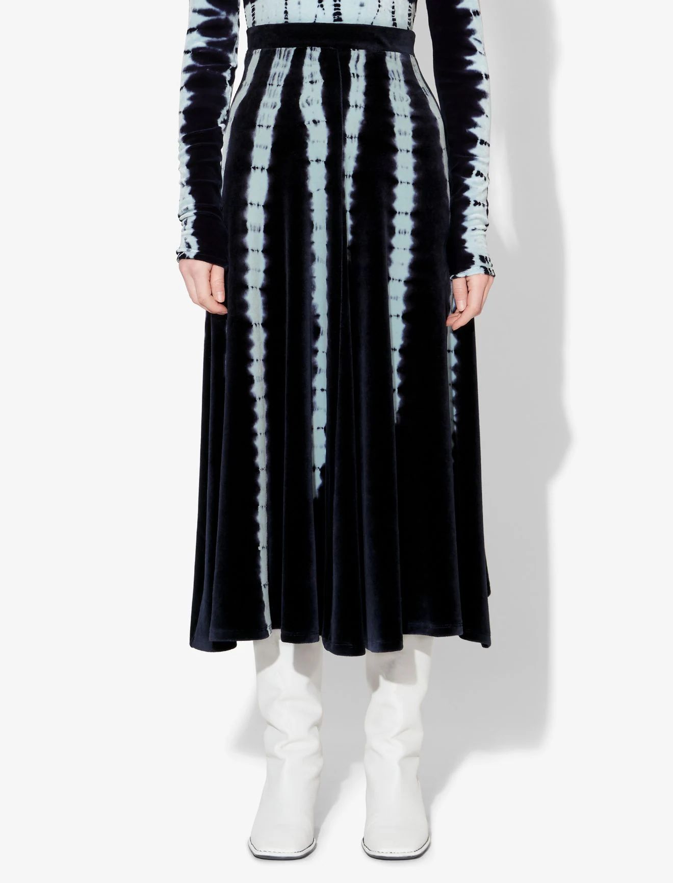 Tie Dye Velvet Skirt | Proenza Schouler LLC