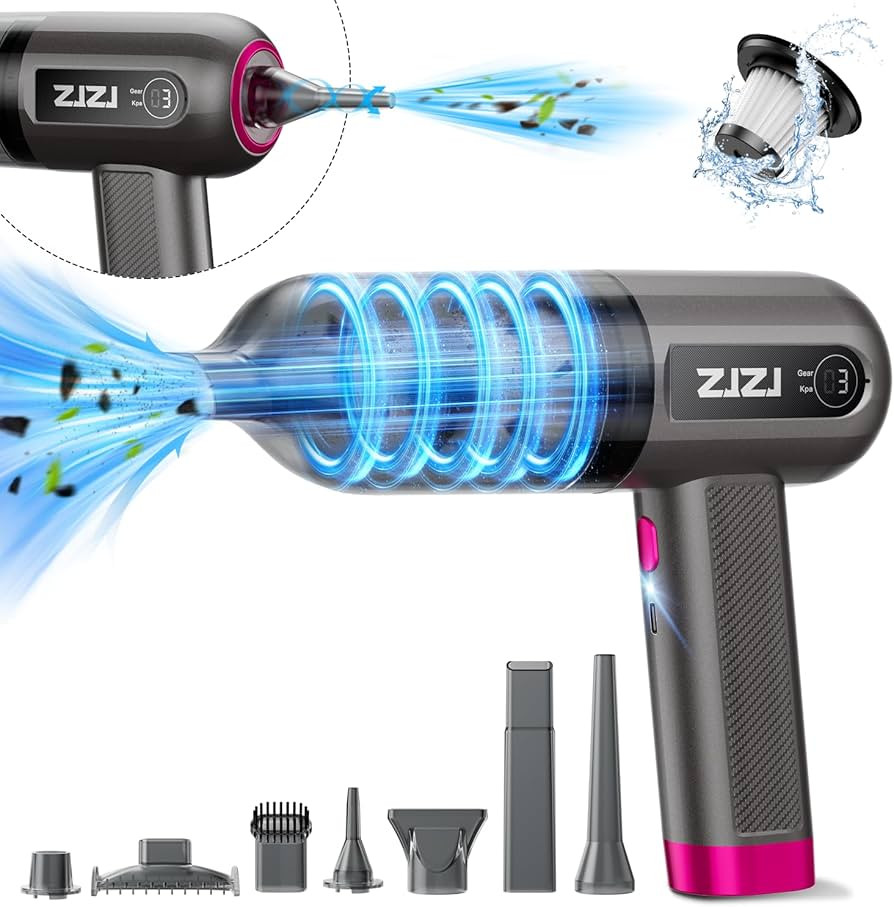 Handheld Car Vacuum Cleaner Cordless, 15000PA High Power Portable Car Vacuum Cleaner & Air Duster... | Amazon (US)