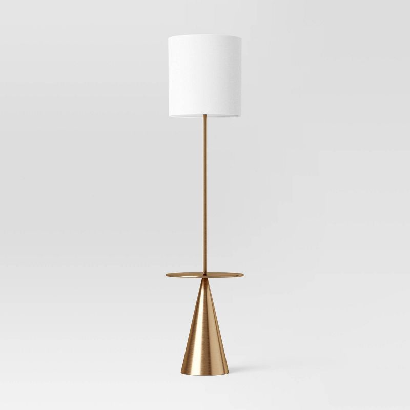 Floor Lamp with Table Brass (Includes LED Light Bulb) - Threshold™ | Target