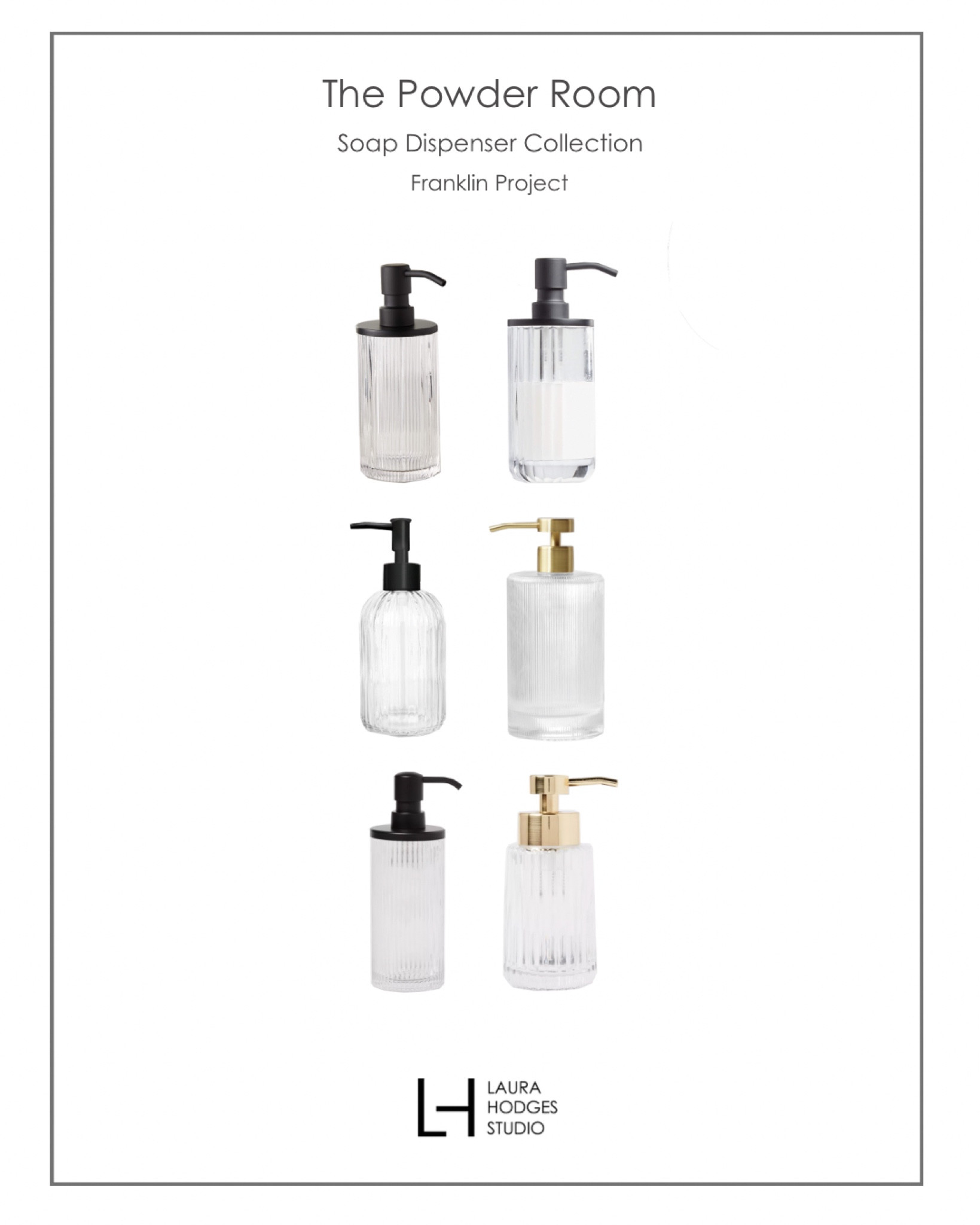 A beautiful soap dispenser is a great way to add a final touch to your bathroom!