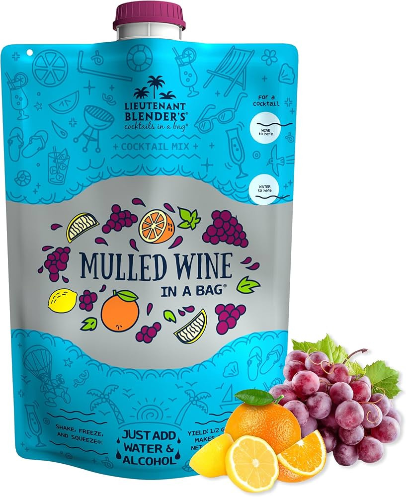 Lt. Blender's Mulled Wine in a Bag - Mulled Wine Mix - Each Bag Makes 1/2 Gallon of Cocktails –... | Amazon (US)
