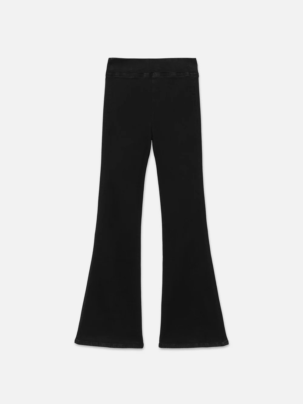 The Jetset Flare  in  Sheen Noir | Frame Denim