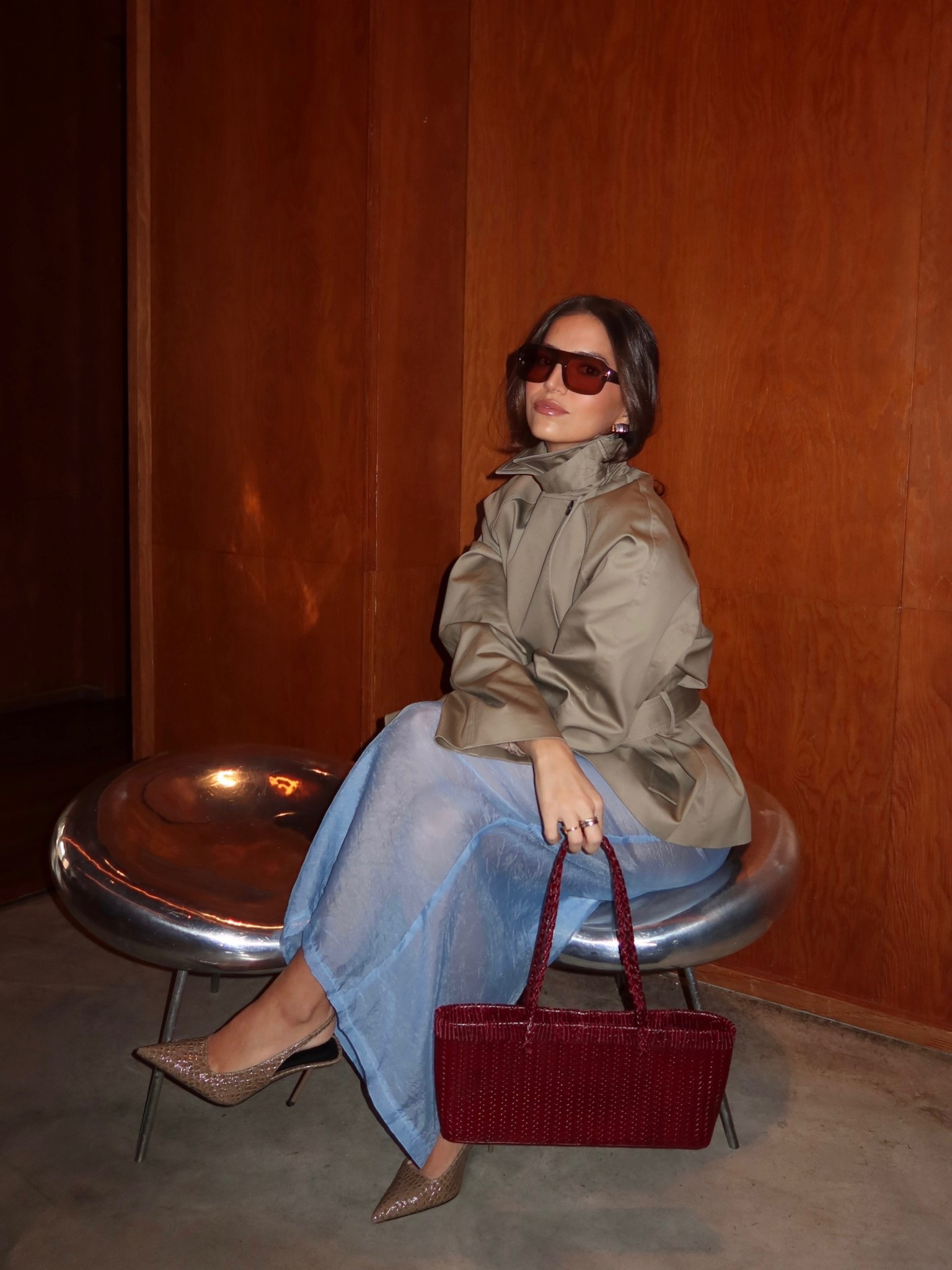 Spring style inspo 🤍 classic trench, light blue sheet skirt & my favorite heels  

#LTKgrwm #LTKSeasonal #LTKootd