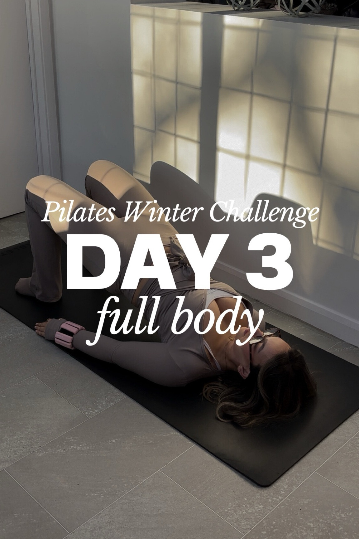 My day 3 pilates winter challenge outfit 🤍