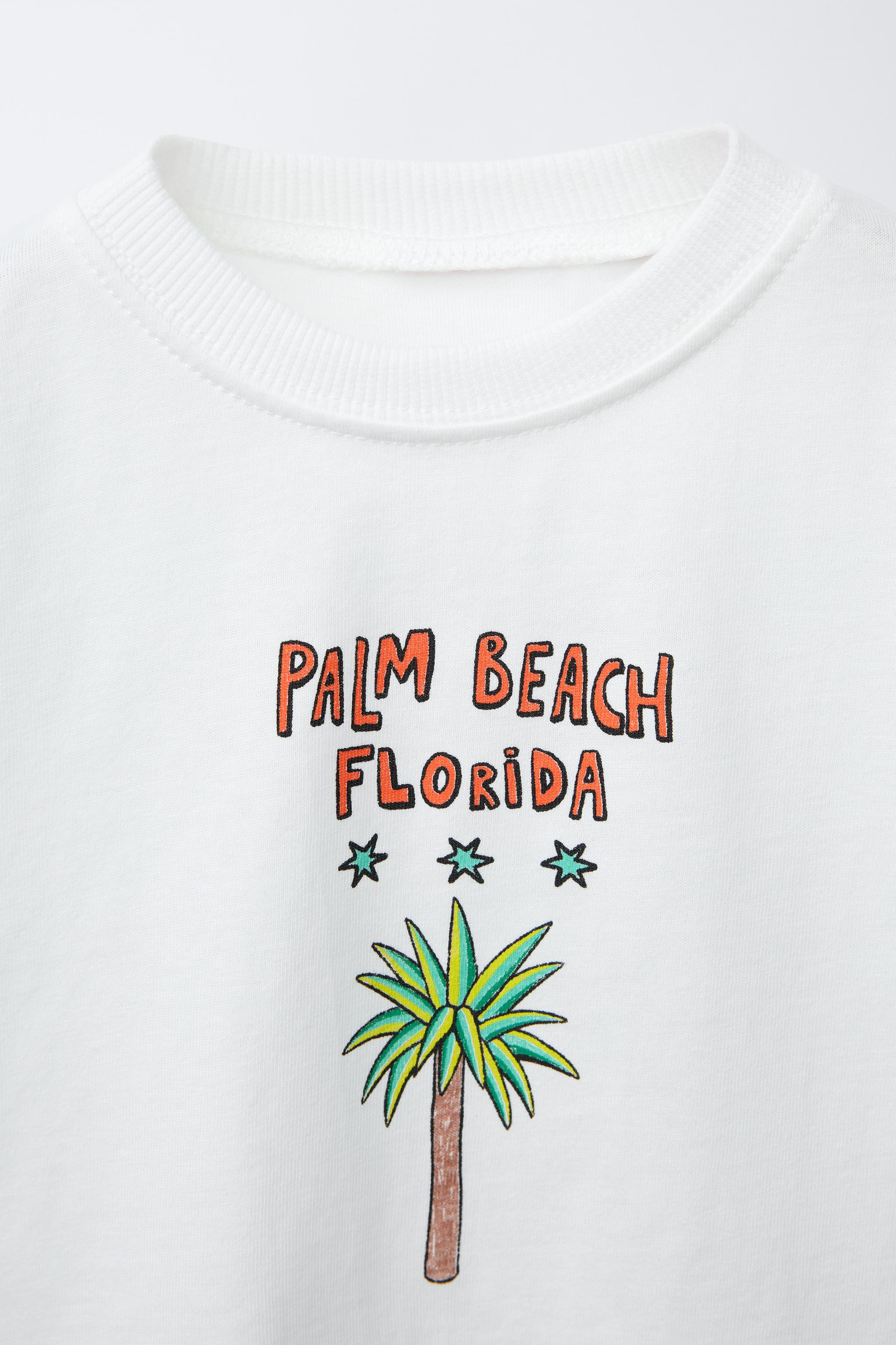 PALM TREE PRINT T-SHIRT | Zara US