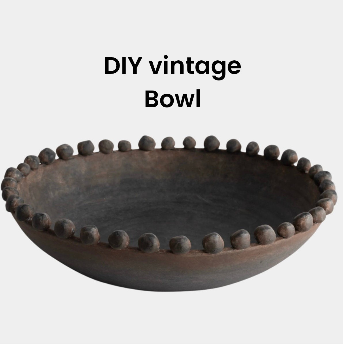 What you need for this DIY home decor project. 
The bowl I chose was from Hobby Lobby if you can find it that is great if not here are some options! You can also check Ross or TJ Maxx for Wooden bowls with the flat edge around the top, That is very important because it will serve as the base when you glue the clay balls. 

#LTKHome