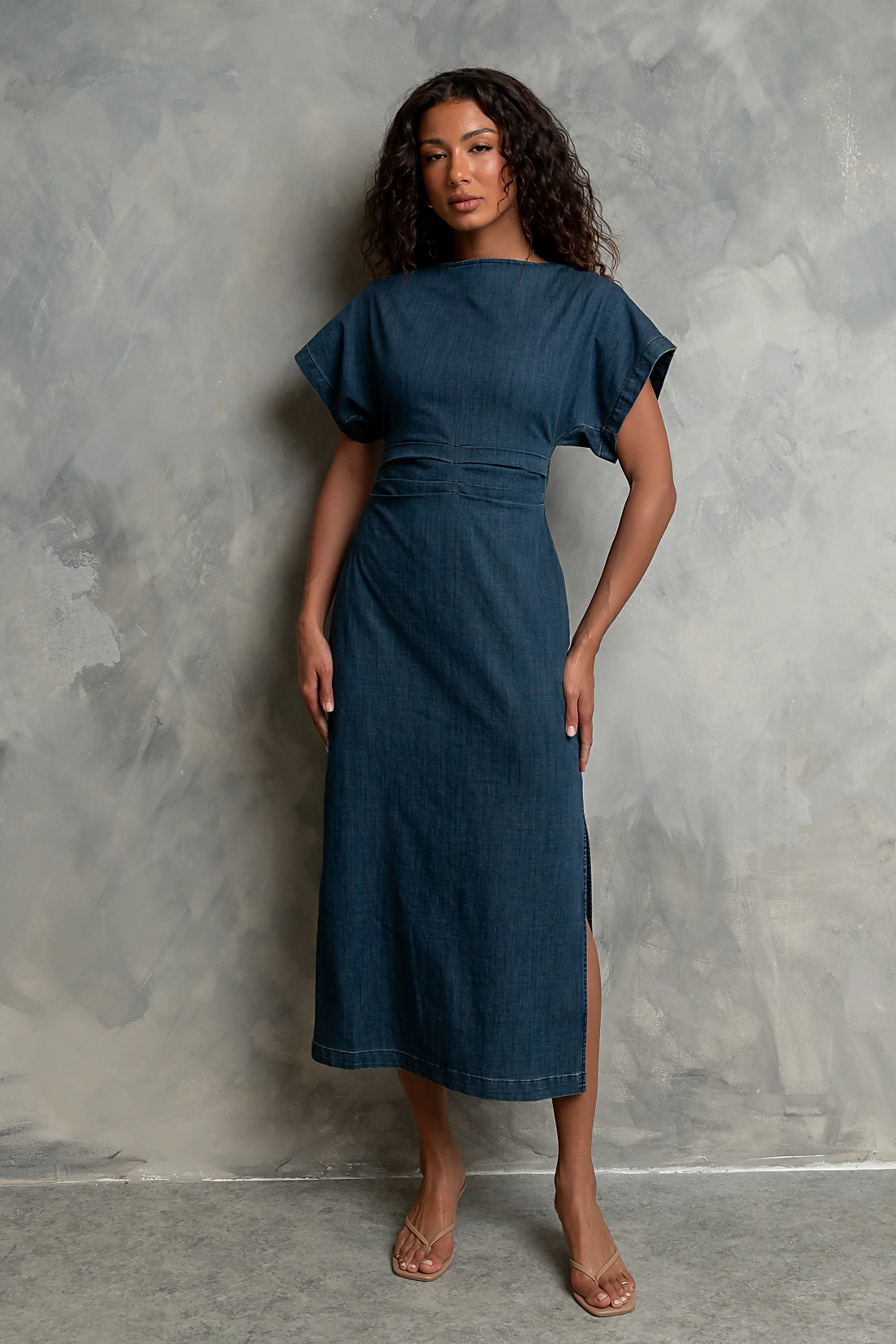 Jeanie Pleated Maxi Dress | Böhme US