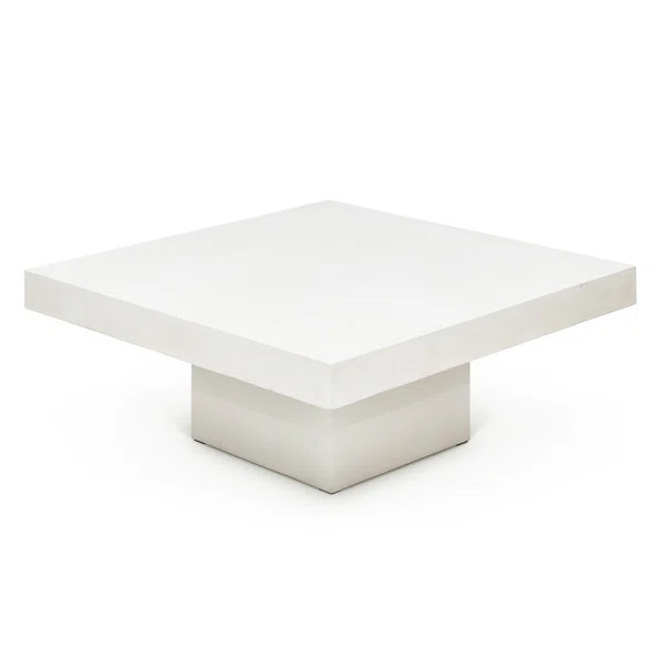 Kigali Concrete Pedestal Coffee Table | Wayfair Professional