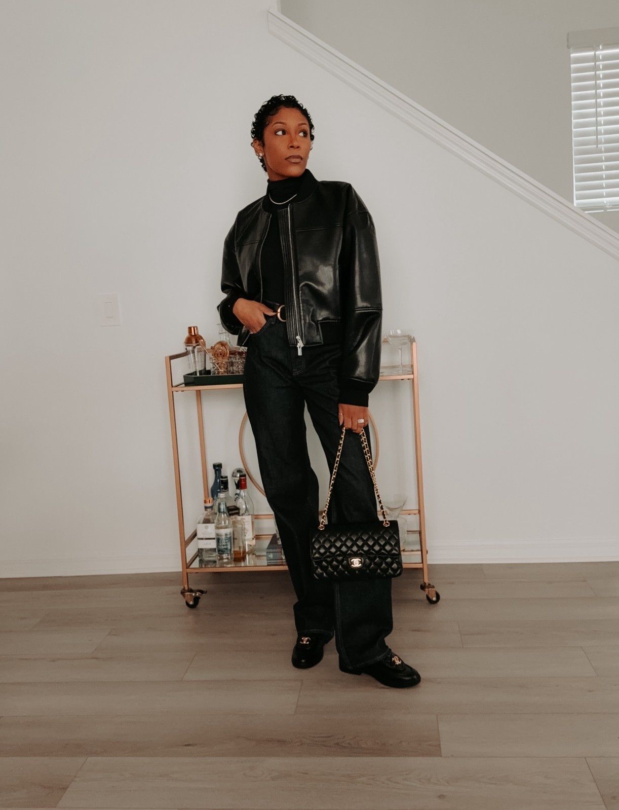 Day 4 of 5 Days of Fall Outfits 🖤 Wide-leg denim, a classic black turtleneck, and leather layers topped with loafers. Minimal, timeless, and the definition of fall chic. 🍂✨

#LTKSeasonal #LTKStyleTip #LTKShoeCrush