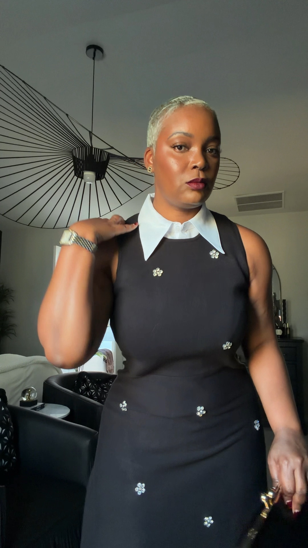 Office Party or Holiday Party
Available in XS-4X 
Wearing a Large 
Paired a fake collar under it!!
205lbs 

#LTKgrwm #LTKHoliday #LTKootd