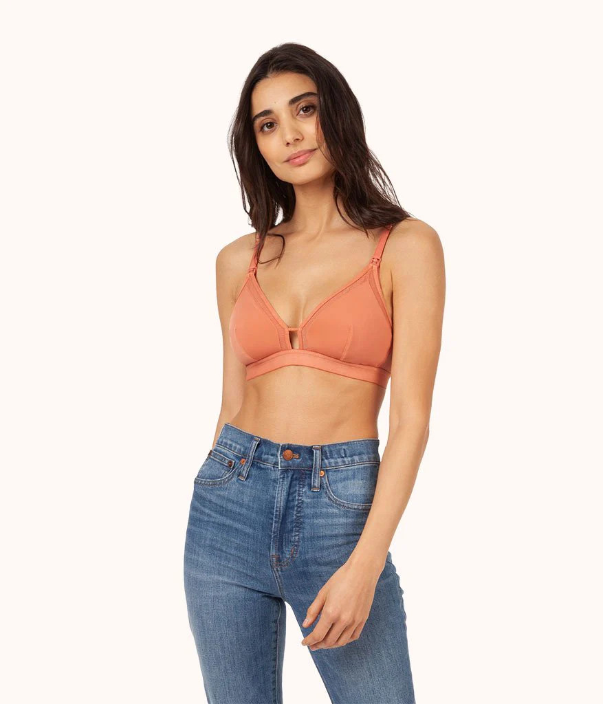 The Mesh Trim Maternity Bralette | LIVELY