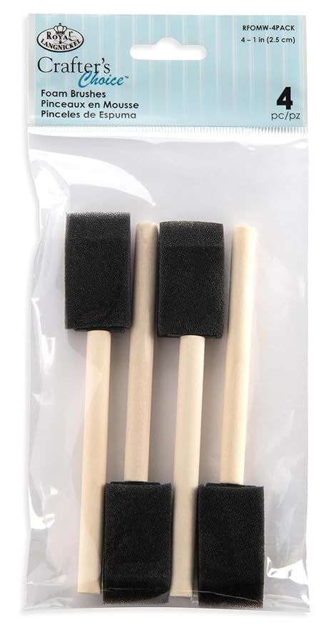 Royal & Langnickel - Crafter's Choice 4 Count 1" Foam Brushes | RFOMW-4PACK | Amazon (US)
