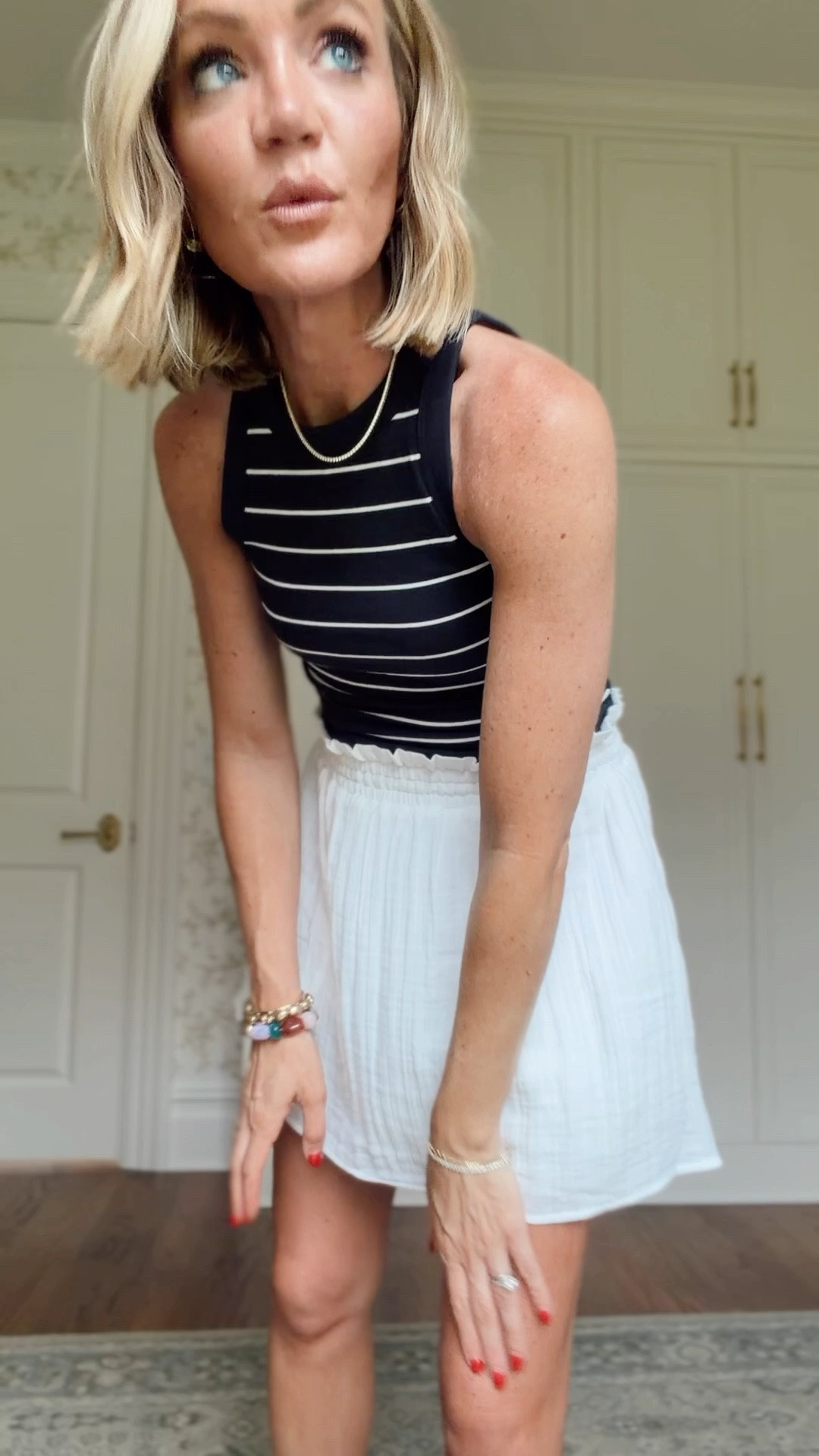 Small in skirt and tank