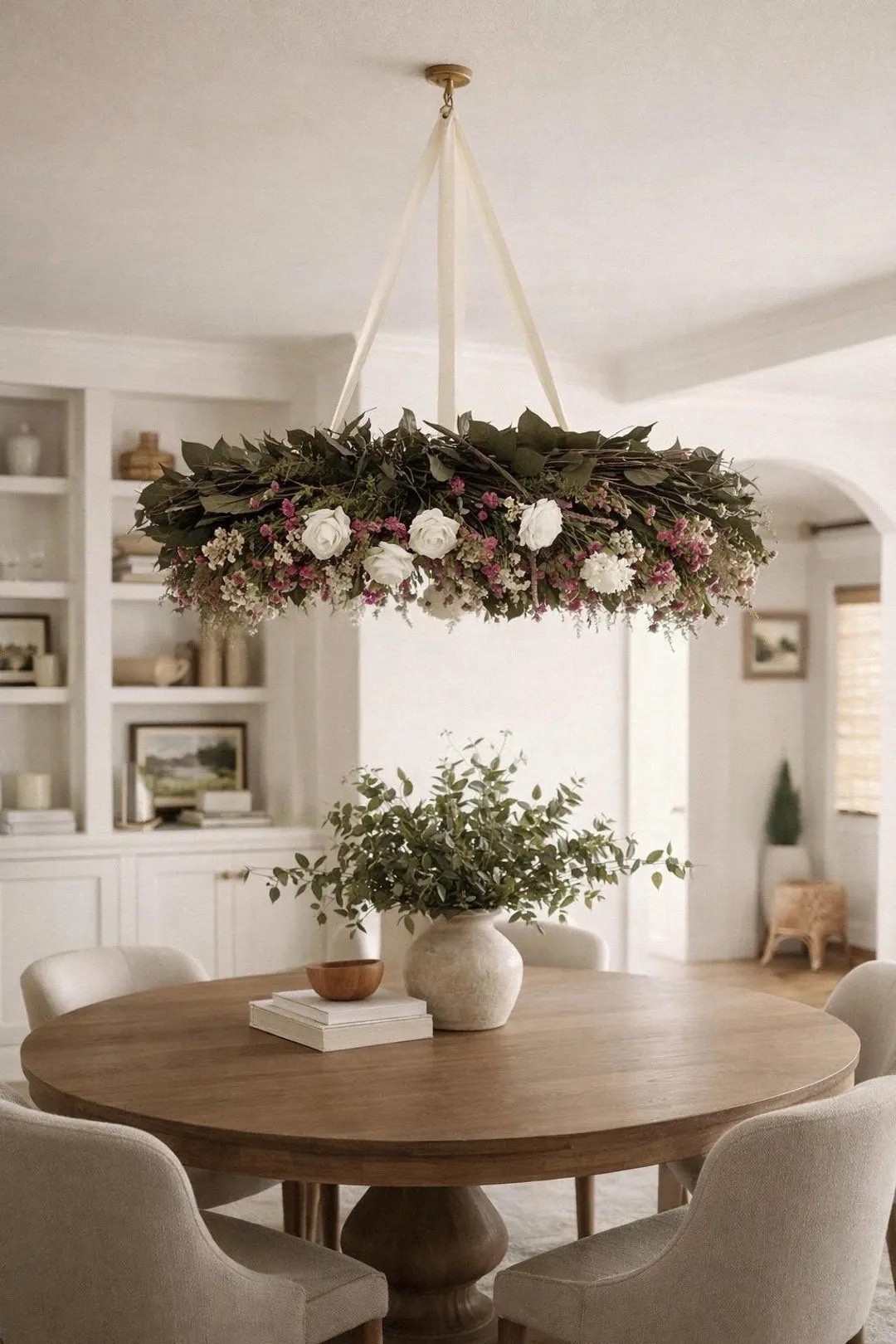 Romantic and timeless, the Mulberry Rose Wreath brings the beauty of a garden in bloom indoors. Lush preserved salal leaves form a full, gathered base accented with delicate ammobium, airy statice, and soft botanical textures. Creamy mulberry paper roses add an elegant focal point, creating a statement piece perfect for mantels, interior doors, or wall décor that feels both dreamy and enduring. #ltkhome #ltkstyle #wreathdecor #driedflowers #romanticdecor #botanicalhome #farmhousestyle #floraldesign

#LTKHome #LTKSpringSale #LTKSeasonal