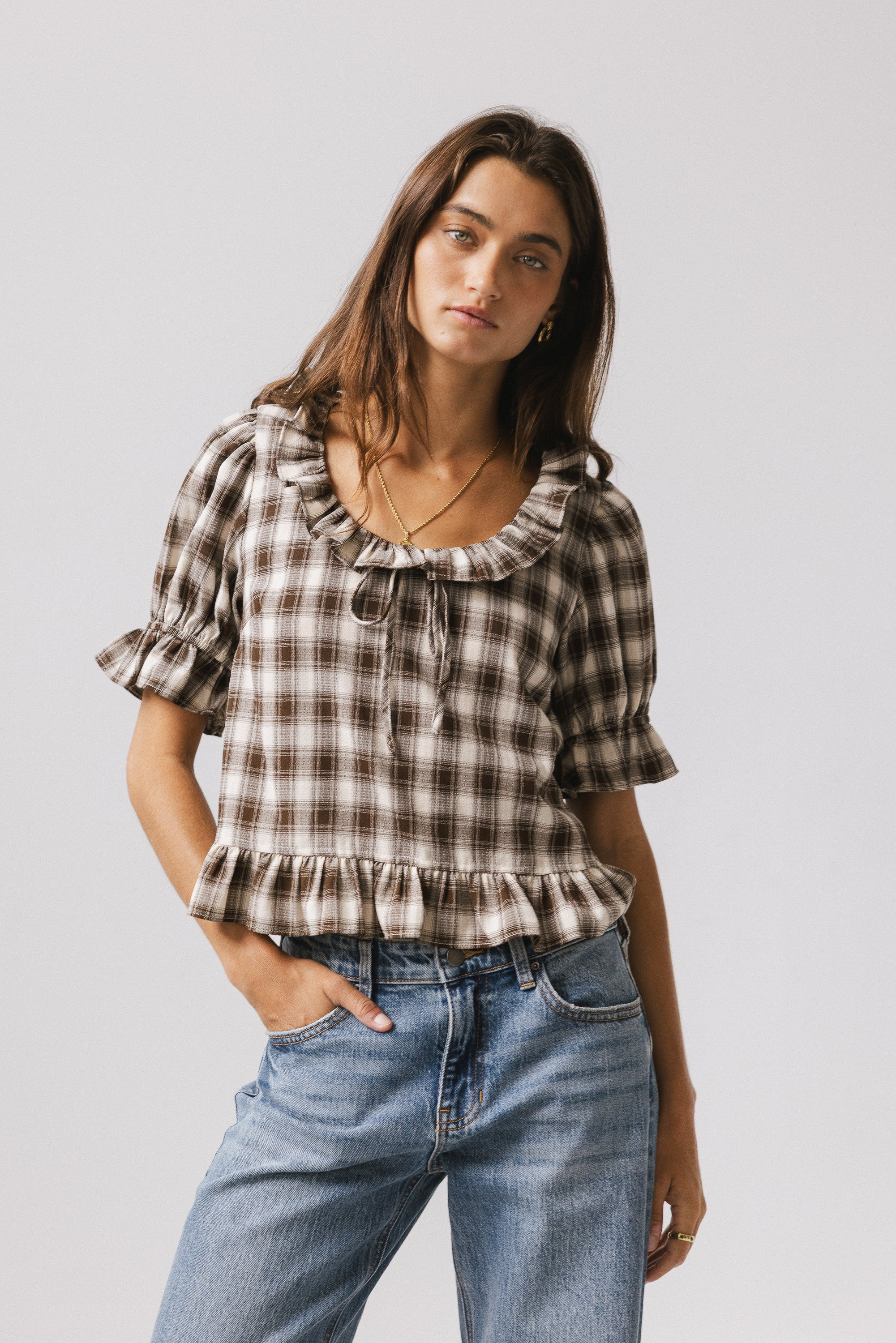 Liam Plaid Blouse | Böhme US