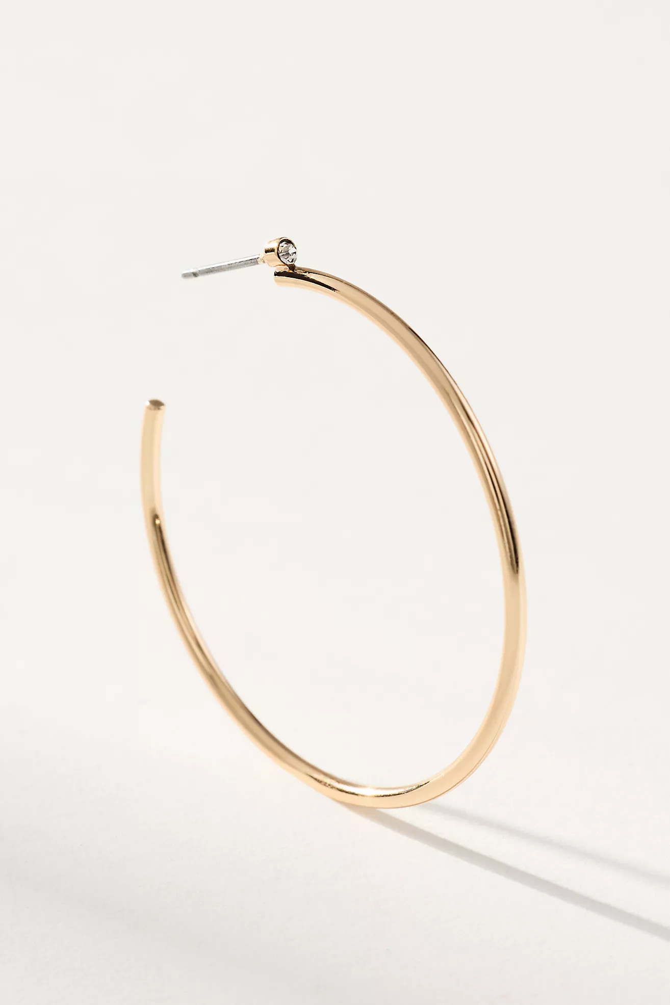 Thin Sparkle Hoop Earrings | Anthropologie (US)
