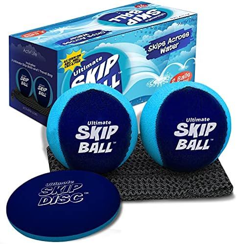 The Ultimate Skip Ball – Water Bouncing Ball (2 Pack + Free Skip Disc) Create Lasting Memories with  | Amazon (US)