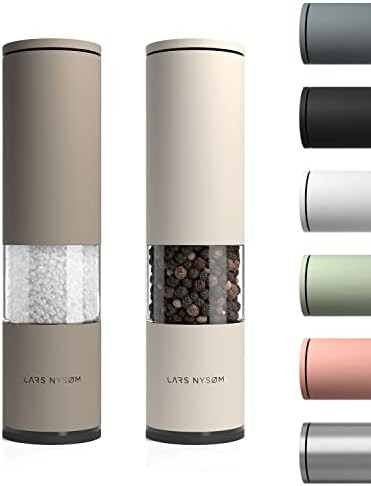 LARS NYSØM Salt and Pepper Mill Set of 2 Manual with Adjustable Ceramic Grinder from Coarse to F... | Amazon (US)
