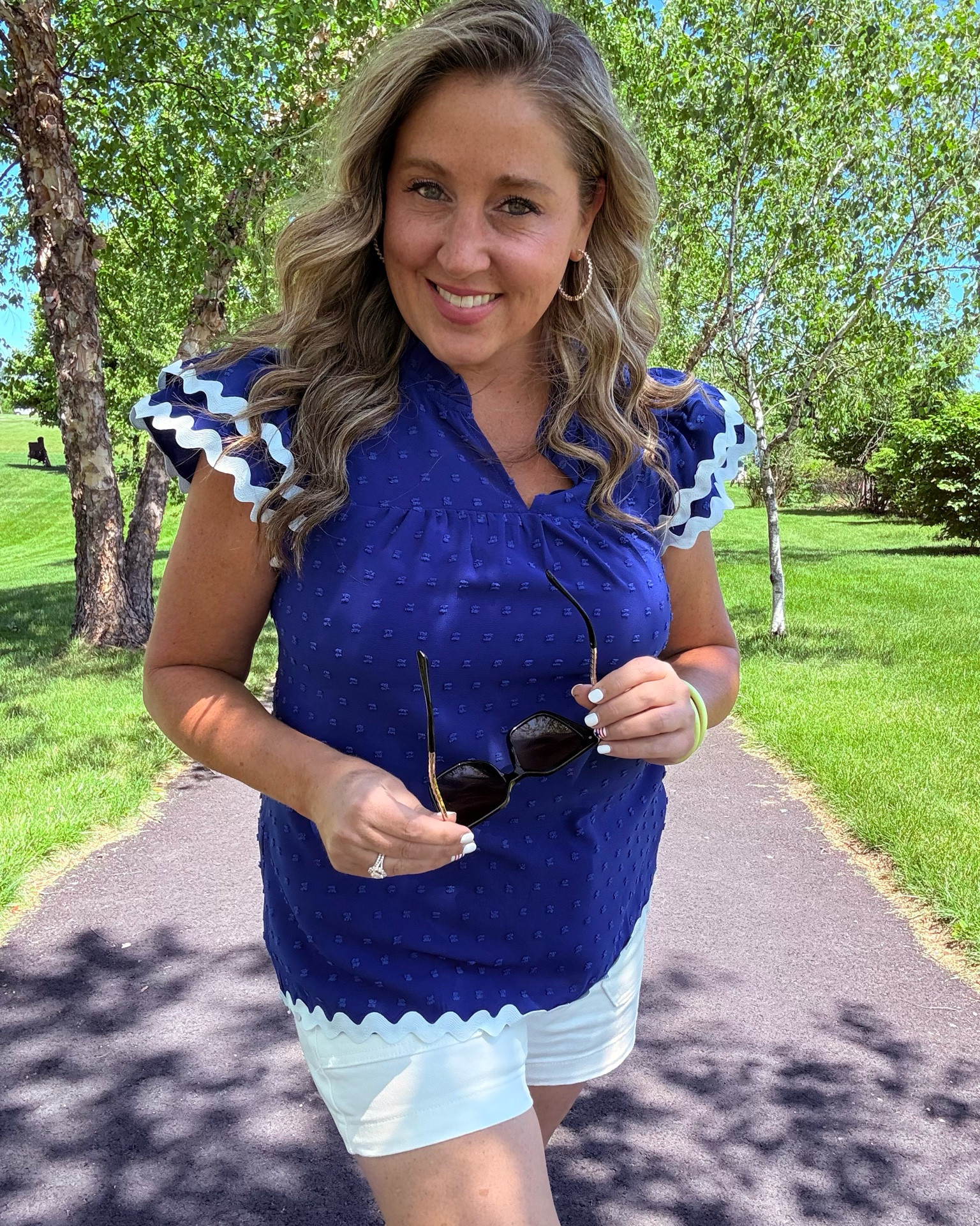 Adorable Summer Top💙

This style is so pretty! Love the Ric Rac trim & Swiss dot style. Available in multiple colors!

#LTKootd #LTKOver40