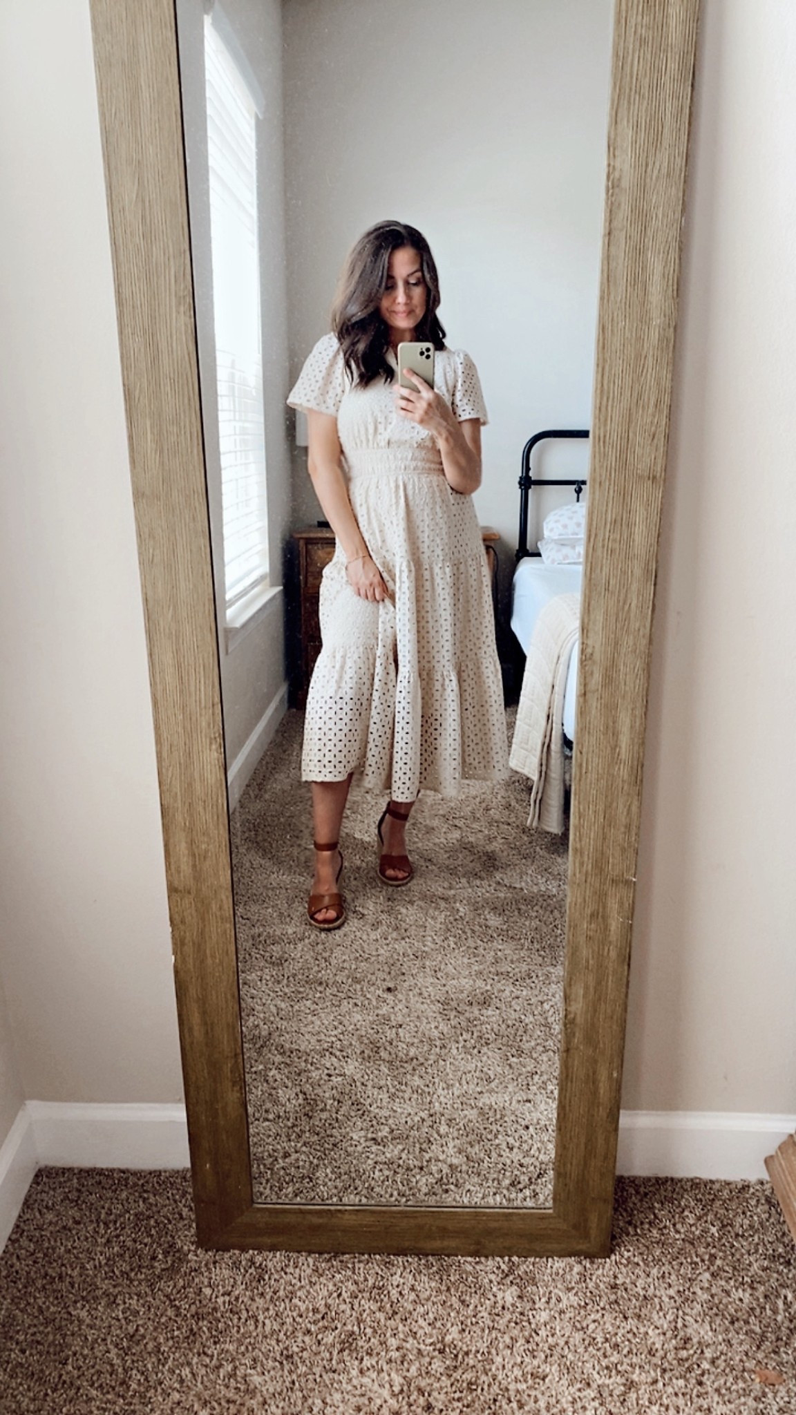 Sunday best 🖤 This dress is such an easy, simple, but elevated look. Lined and comes in so many color options. (5’8” and a size 8-10 / Wearing a medium) 

#LTKOver40 #LTKootd