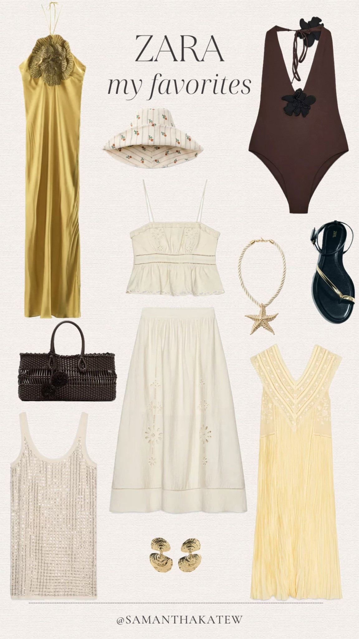 Zara, Zara new arrivals, summer outfit inspo, vacation style, spring outfits, starfish necklace, seashell earrings 

#LTKSummerEdit #LTKShoeCrush #LTKFindsUnder100