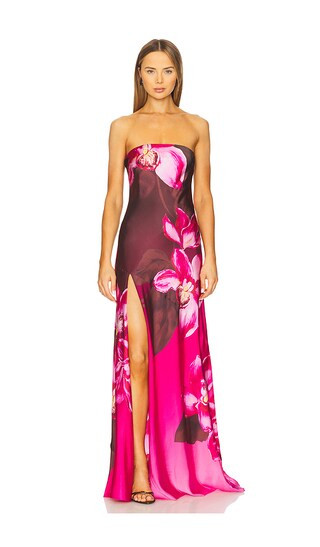Aiyanna Silk Dress in Orchid Ombre | Revolve Clothing (Global)