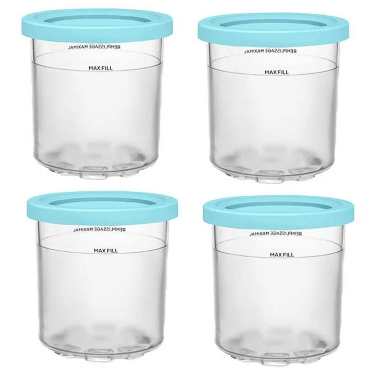 Ice Cream Cup, Ice Cream Containers with Lids for Ninja Creami Pints NC301 NC300 NC299AMZ Series ... | Walmart (US)
