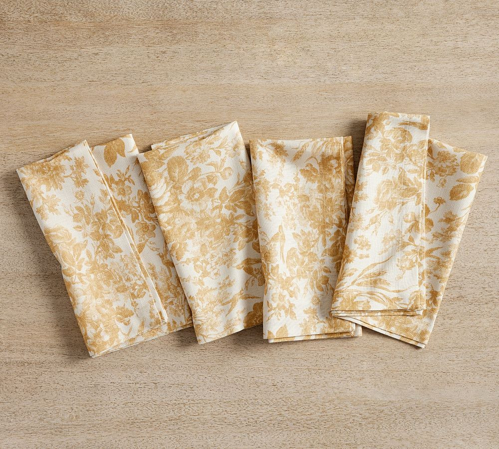 Sorrel Toile Organic Cotton Napkins - Set of 4 | Pottery Barn (US)