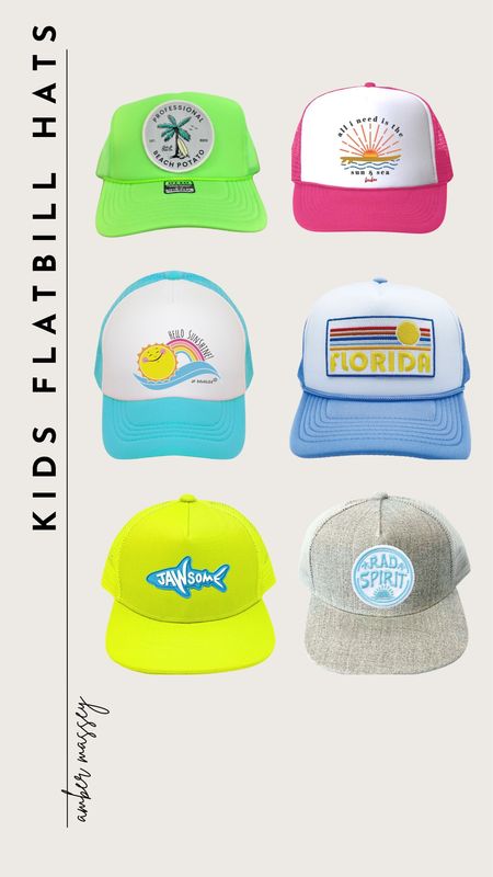 Found some fun beachy kids flatbill hats for you! 

Flatbill hats, kids hats, beach hats, spring break, sun hats, kids sun protection, beach day 


#LTKstyletip #LTKkids #LTKSeasonal