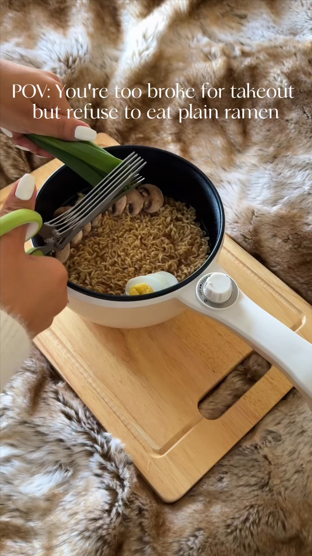 Who says dorm meals have to be boring? 🍜✨ With a few simple ingredients and an electric pot, you can turn instant ramen into a meal that feels homemade without spending a fortune. Perfect for dorms, apartments, or anyone looking for an easy one-pot dinner.

#DormHacks #CollegeLife #DormRoom #BackToSchool #EasyMeals