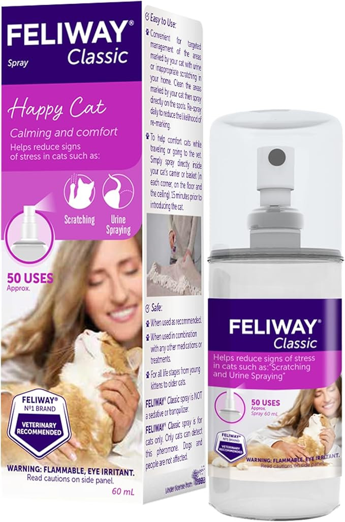 FELIWAY Classic Cat Calming Pheromone Spray (60 mL) | Amazon (US)