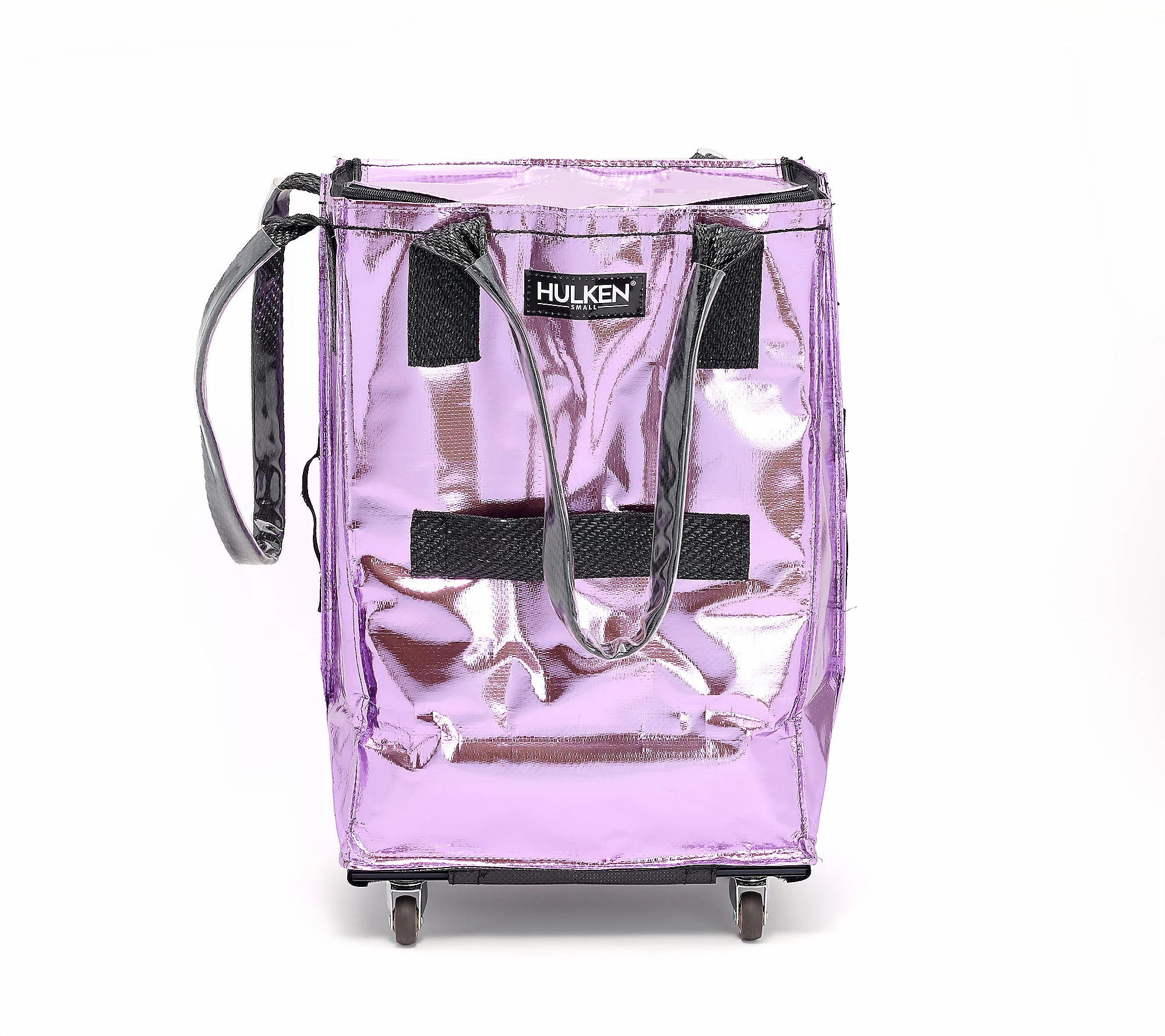 Hulken Small Rolling Tote Bag with Zip Top Closure | QVC
