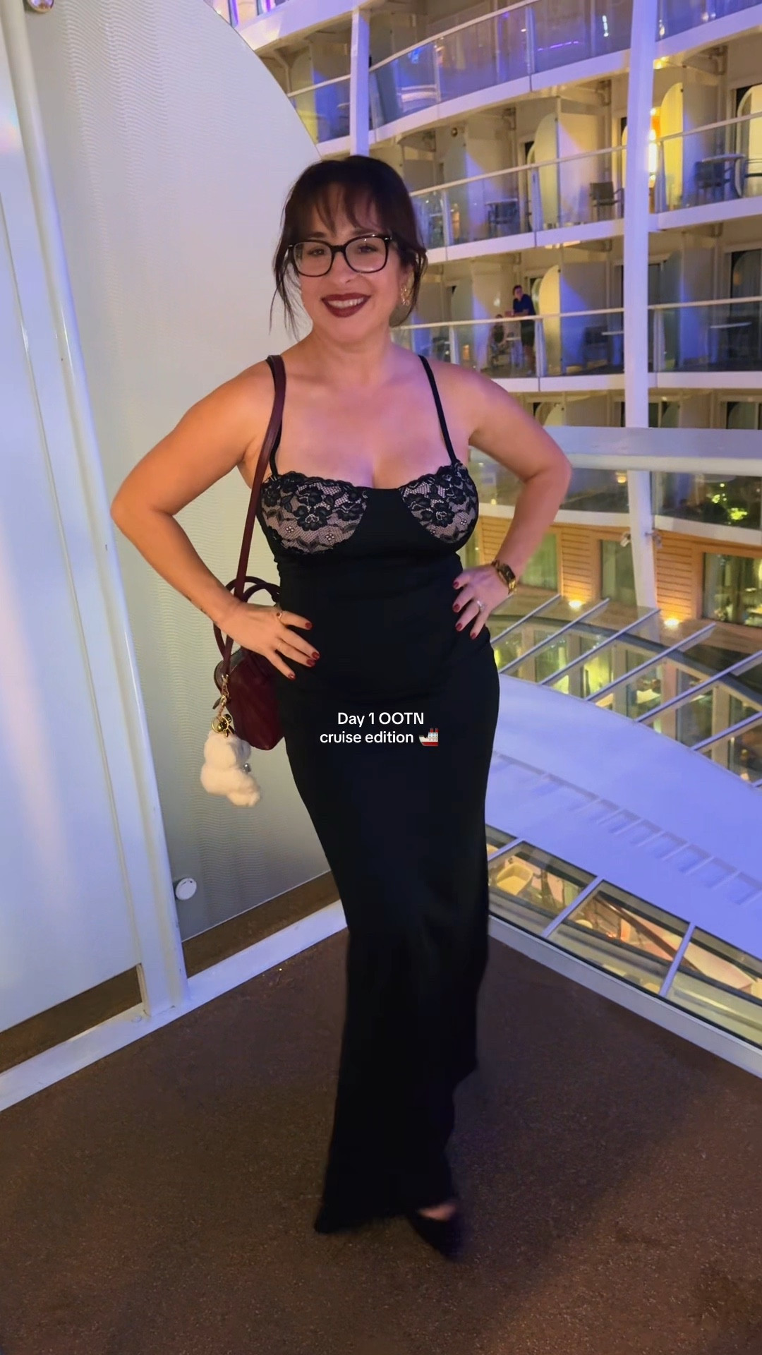 Cruise Day 1 • Dinner Edition ✨⚓️
Serving Amazon glam on the high seas.
Black lace slip dress (Amazon!), burgundy purse from TJ Maxx, matching lipstick + nails because… why not commit to the theme? 💄🍷

Linked everything I can, because I know y’all are gonna ask.
This dress? A MUST for vacation nights. 🖤

#LTKHoliday #LTKTravel #CruiseOutfit #AmazonFashionFinds #VacationStyle #CruiseNightOne #AmazonDress

#LTKootd #LTKgrwm