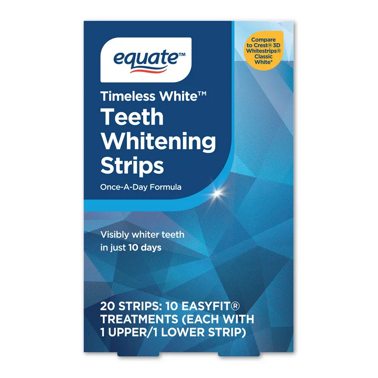 Equate 10 Day Timeless Whitening Strips, 20 Count | Walmart (US)