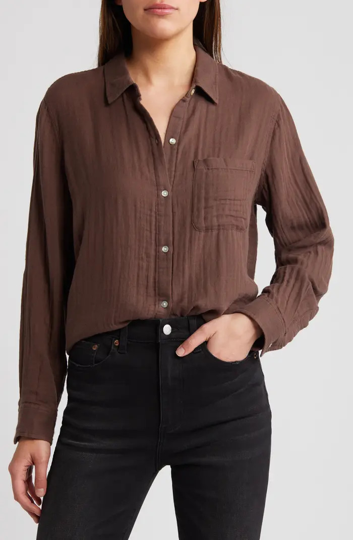 Rails Ellis Cotton Button-Up Shirt | Nordstrom | Nordstrom