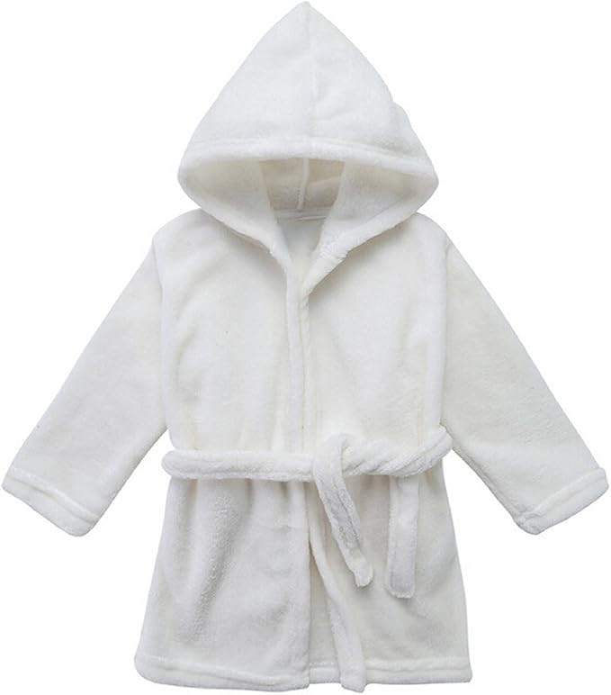 LOSORN ZPY Toddler Unisex Baby Robe Hooded Fleece Bathrobe and Towel for Kids 9-36 Month | Amazon (US)