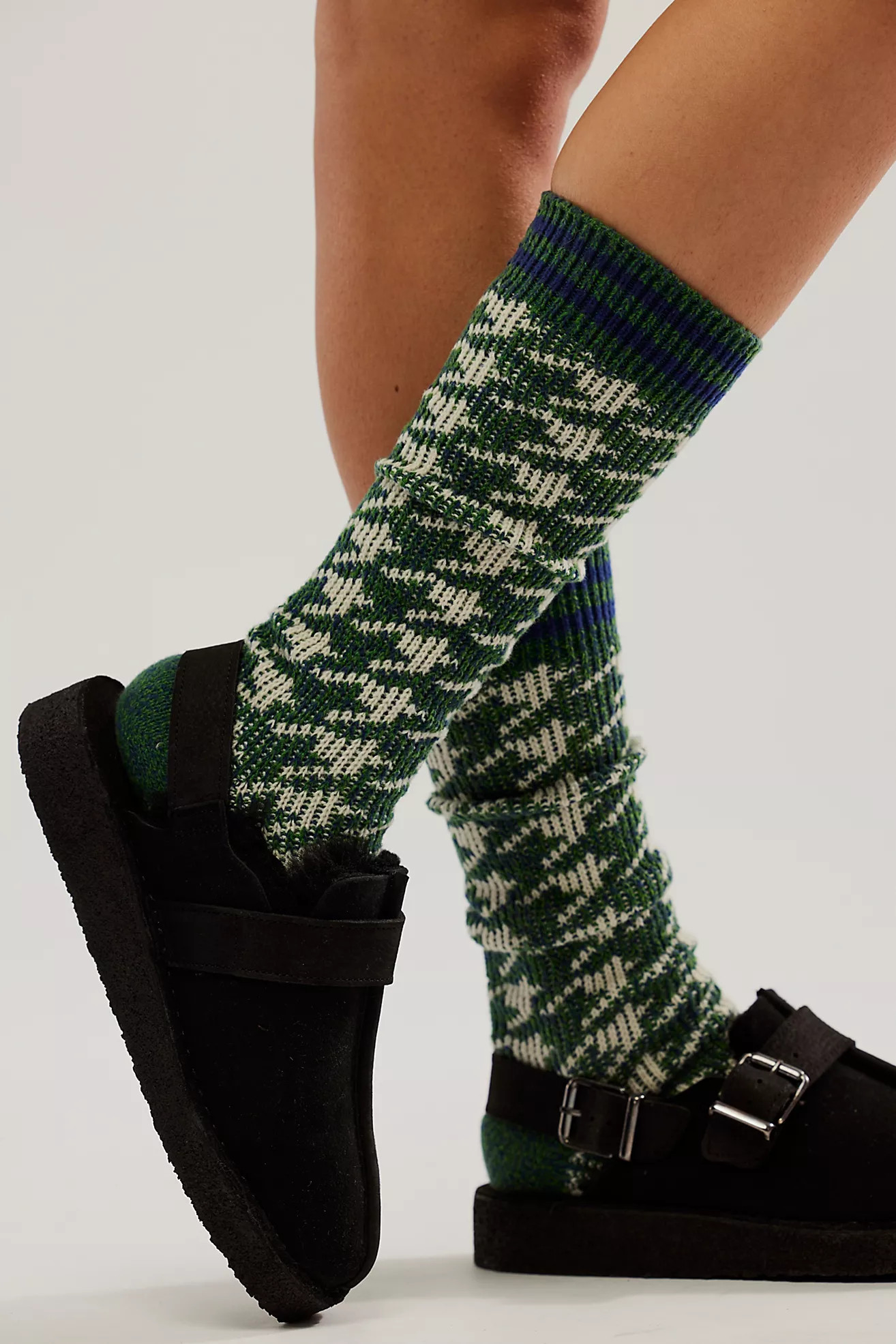 All Prepped Houndstooth Tall Socks | Free People (Global - UK&FR Excluded)