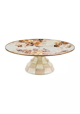 MacKenzie-Childs Wild Rose Large Pedestal Platter | Belk
