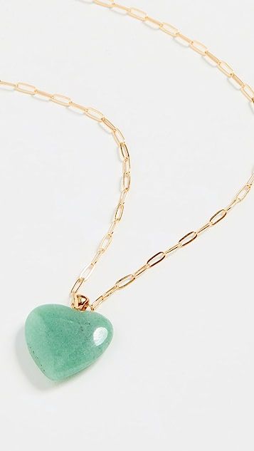 Emerald Heart Necklace | Shopbop