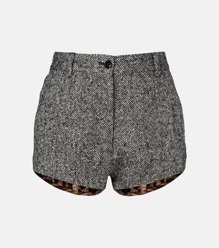 Dolce&Gabbana High-rise wool and cotton-blend shorts | Mytheresa (US/CA)