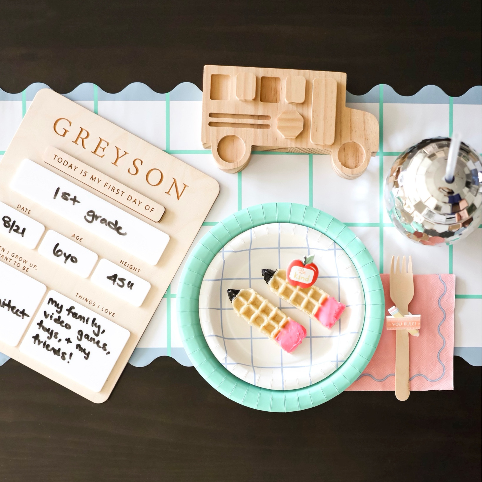 Celebrating the first day back to school with a cute waffle breakfast! 🍎✏️

#LTKKids #LTKFamily #LTKBacktoSchool