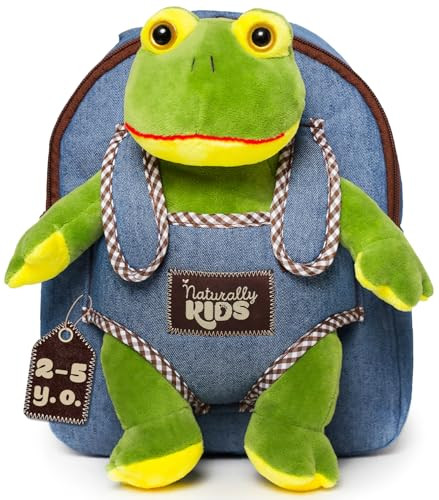 Frog Backpack, Frog Toys for Kids 3-5, Toddler Stuffed Animal Gifts for 2 3 4 5 Year Old Girl Boy | Amazon (US)