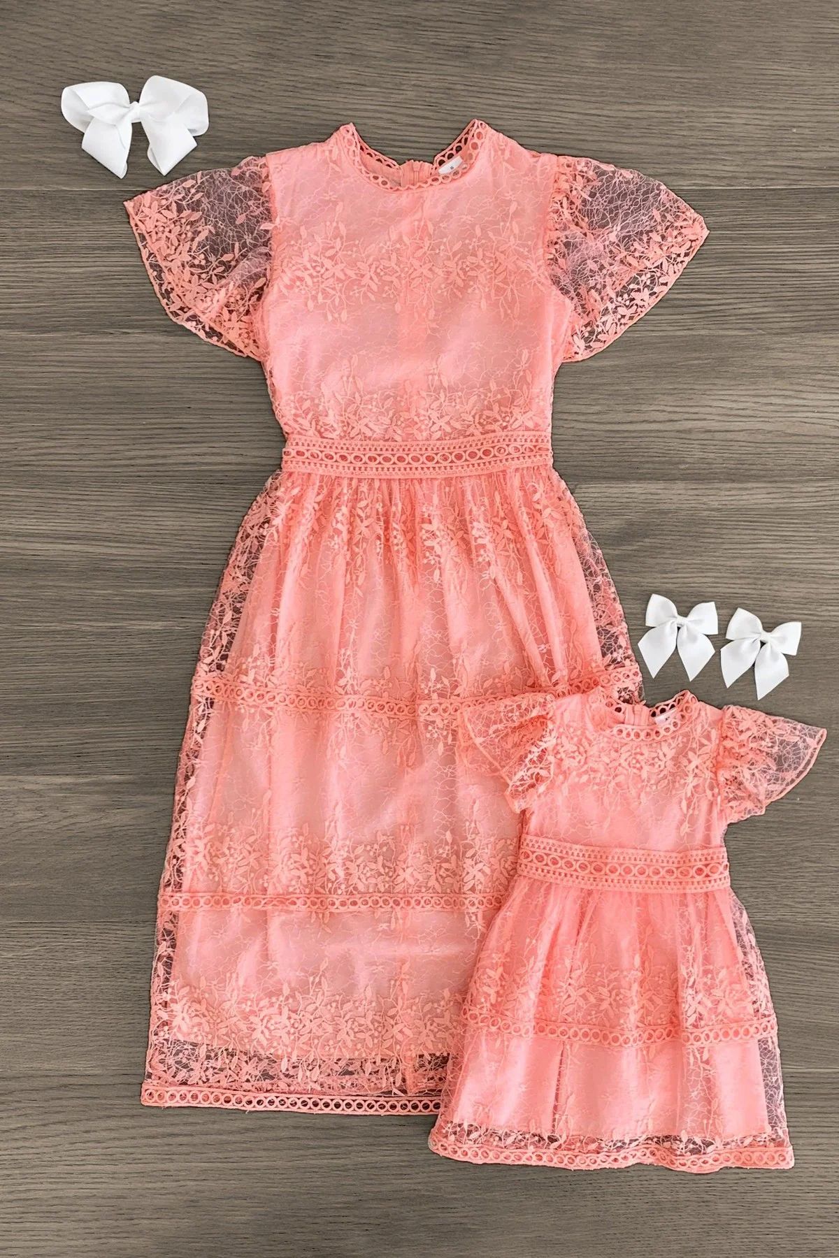 Mom & Me - Lace Dress | Sparkle In Pink
