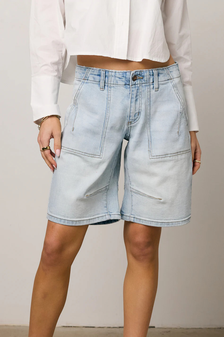 Kai Light Wash Bermuda Shorts - FINAL SALE | Böhme US