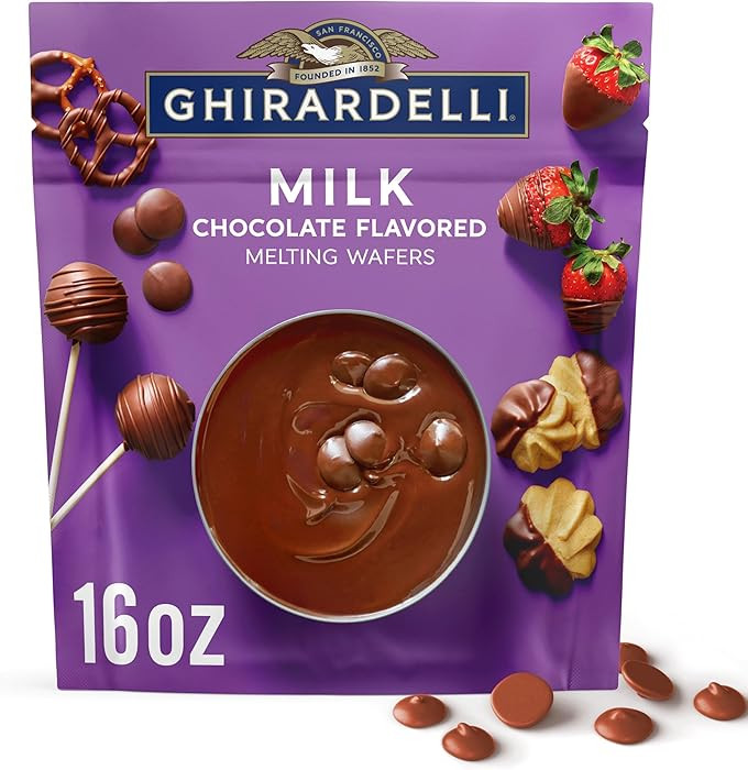 GHIRARDELLI Milk Chocolate Flavored Melting Wafers, 16 oz Bag – Easy Melt Candy Coating for Bak... | Amazon (US)